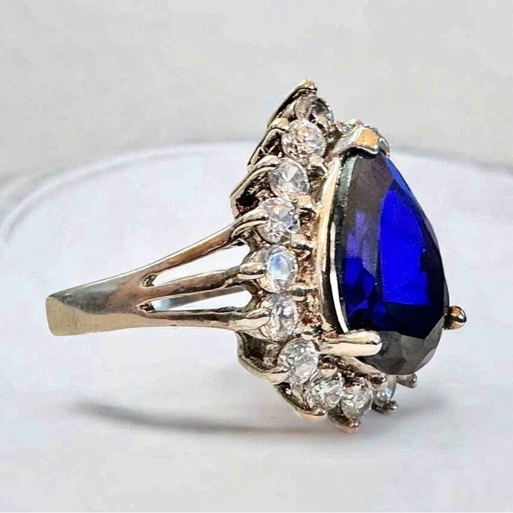 Ross-Simons Sapphire 925 Sterling Silver Ring (9.75/6g) - Picture 6 of 11